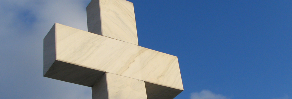 Cross monument outside